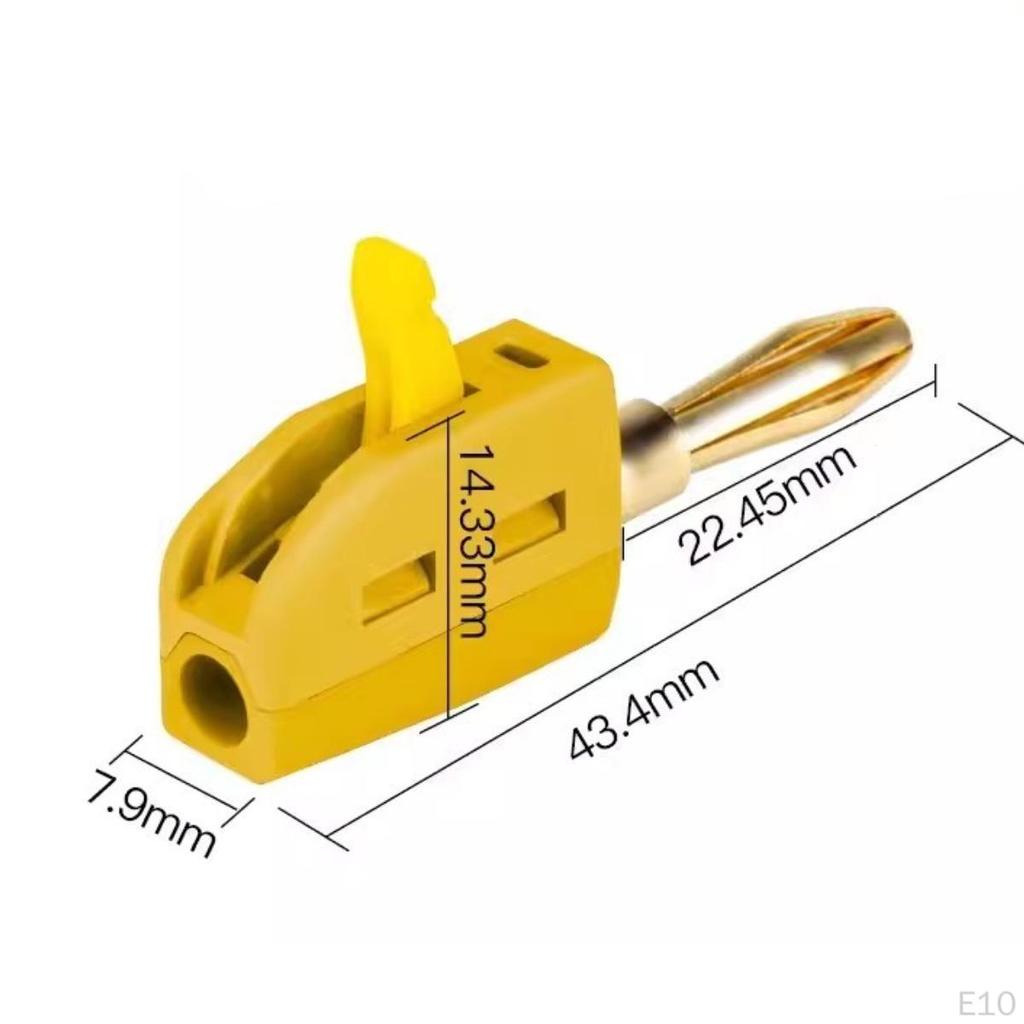 Вилка типа «банан» 4 мм, 250 В/32 А, высокая прочность, стабильная проводимость, практичный штабелируемый мини-штабелируемый
