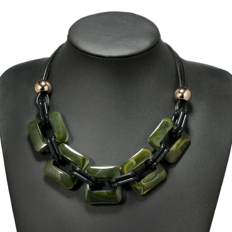 Женская мода преувеличение акриловое ожерелье ювелирные изделия для вечеринки подарок девушке индивидуальный свитер цепочка ARI