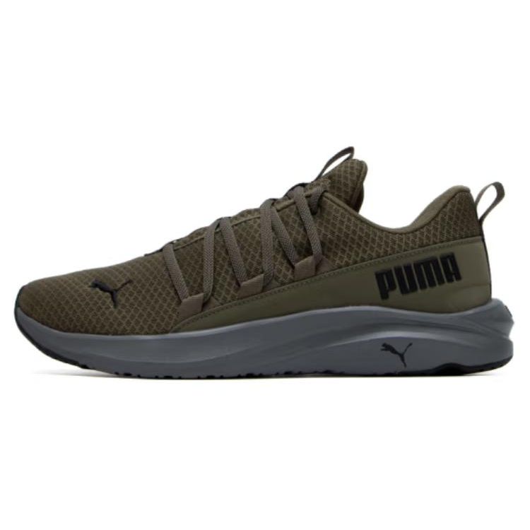 Puma Softride Comfortable Outdoor Sports Mesh Cushioning Non-Slip Wear-Resistant Low-Top Running Shoes Men Sneaker Green Black 377671-13