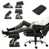 Adjustable or Home Use 4-Height Footrest, Foldable, Under-Desk, Office, Work, Car, (Black)