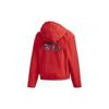 Adidas Куртка с капюшоном на флисовой подкладке с цветочным логотипом Женская куртка красная GG0769