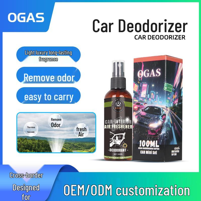 Спрей-освежитель воздуха для автомобиля двойного назначения: Устраняет запахи дыма и кондиционера с долговечным ароматом