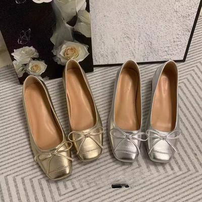 Весенние женские туфли с внутренней высотой 5 см, модные и удобные туфли Мэри Джейн с квадратным бантом, темпераментные одинарные туфли