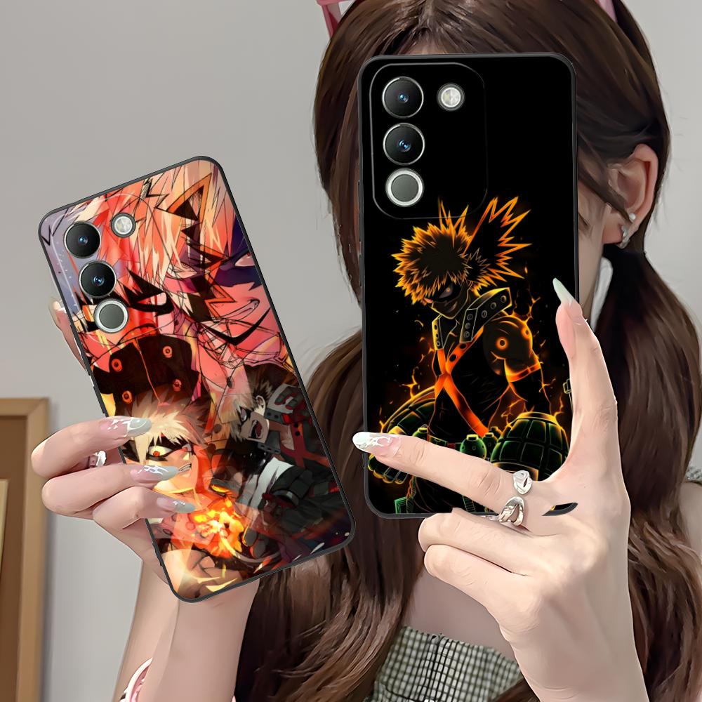 MHA Bakugo Mobile Phone Case for VIVO V60 V50 V40 V30 V29 V27 V25 V23 Pro Lite 5G Colorful Printing Cover Smartphone Cellphones