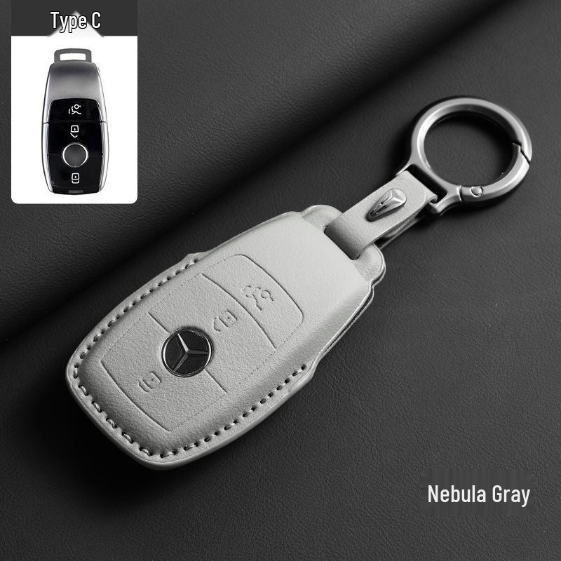 Mercedes-Benz Key Case - Genuine Leather for GLC, GLE, C-Class, E-Class