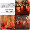 Waterproof LED Chinese Lantern Chinese Style Good Luck Hanging Lantern Lights Bright Red Color Atmosphere Lamp Chinese New Year