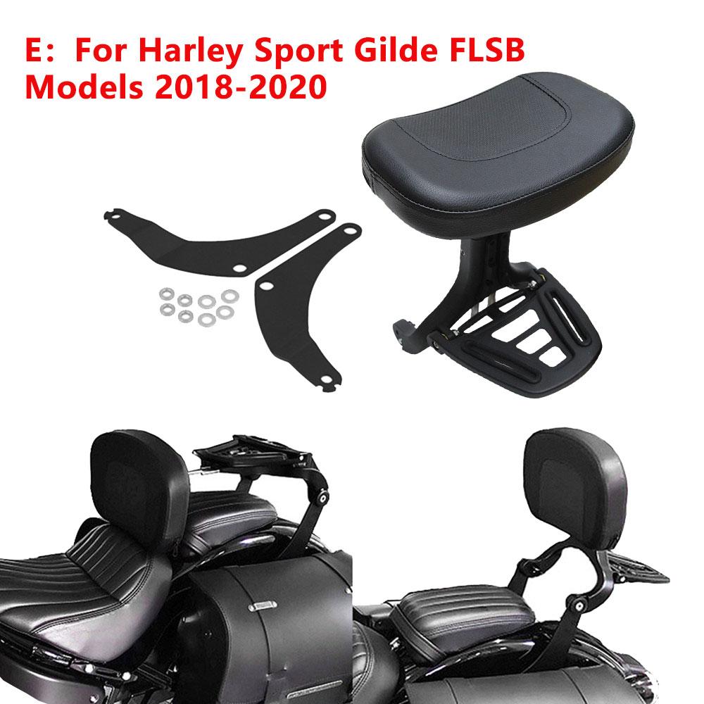 FOR HARLEY Touring Street Glide Softail Fatboy Sportster XL Motorcycle Adjustable Multi-Purpose Driver Passenger Backrest Black