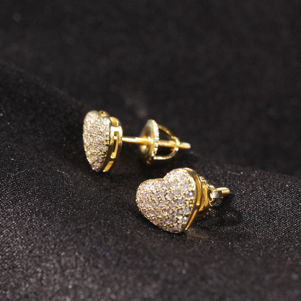 UWIN S925 Earrings Small Heart Shape CZ Earrings Ready Ro Ship 925 Sterling Silver Jewellery