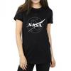 NASA Womens/Ladies Insignia Monochrome Cotton Boyfriend T-Shirt
