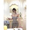 Женское зимнее strapless bodycon платье в французском стиле - Элегантное, сексуальное, высококлассное, в стиле светской львицы, для дней рождений