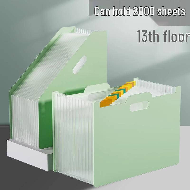 Папка-гармошка формата A4 с расширением - Настольный органайзер большой вместимости для студентов и офисного использования