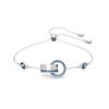 Swarovski Hollow interlocking rhodium-plated bracelet for men and women, couple style, silver 5663493