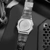 Casio Квадратные часы серии Vintage, водонепроницаемость 50 м, кварцевый механизм, ремешок из нержавеющей стали, мужские часы, белый B640WDG-7