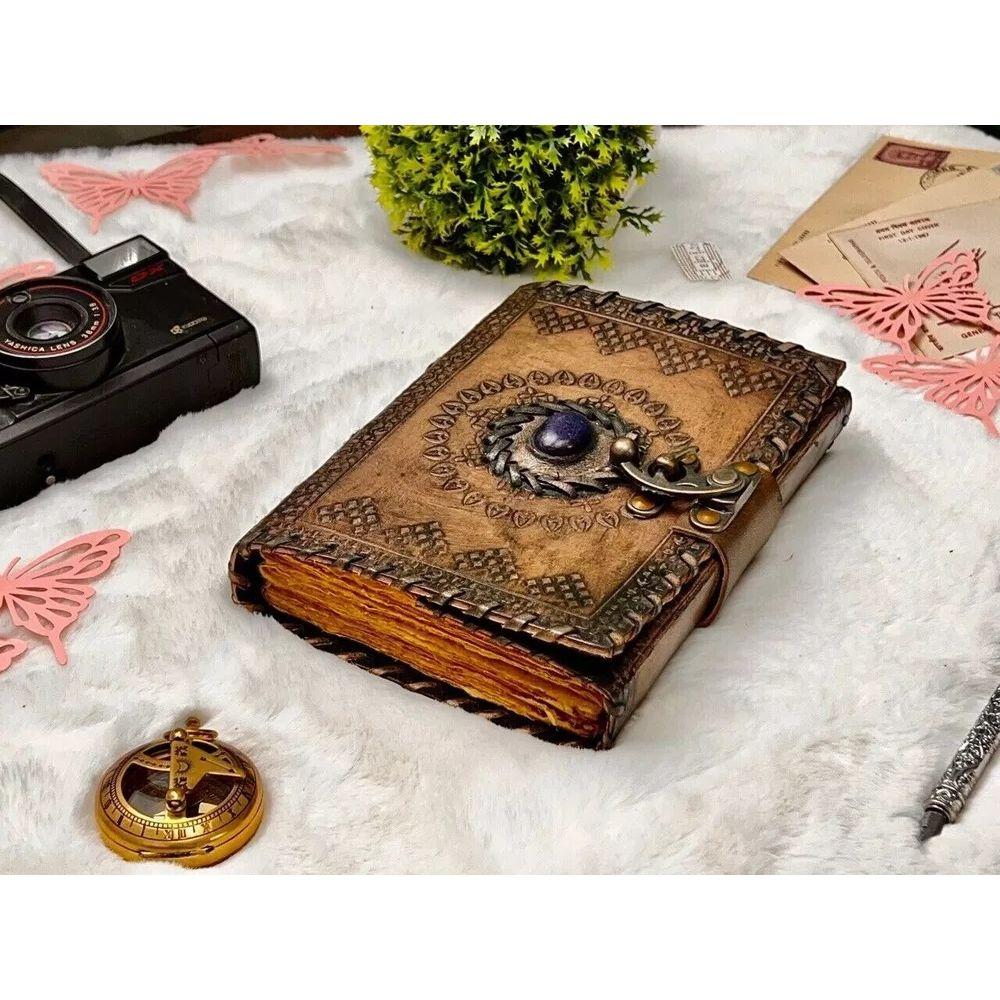 Celtic Stone Vintage Leather Journal Gifts for Men and Women