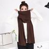1PC Solid Women Men Scarf Knitted Unisex Thick Warm Winter Long EMA