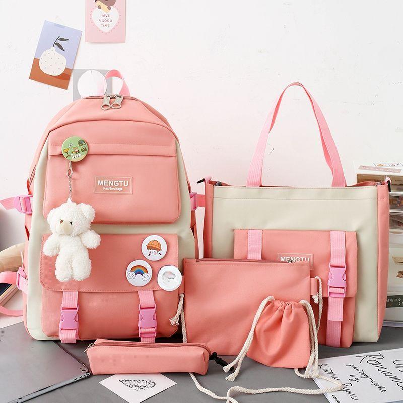 Сумка студенческий легкий рюкзак маленький свежий милый рюкзак для девочек и мальчиков большой емкости школьный портфель для старшей школы