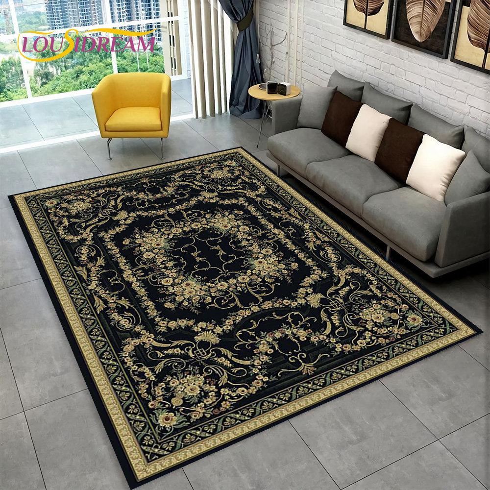 Турецкий персидский богемный коврик, большой ковер, ковер для гостиной, спальни, дивана, коврик для украшения, детский нескользящий напольный коврик