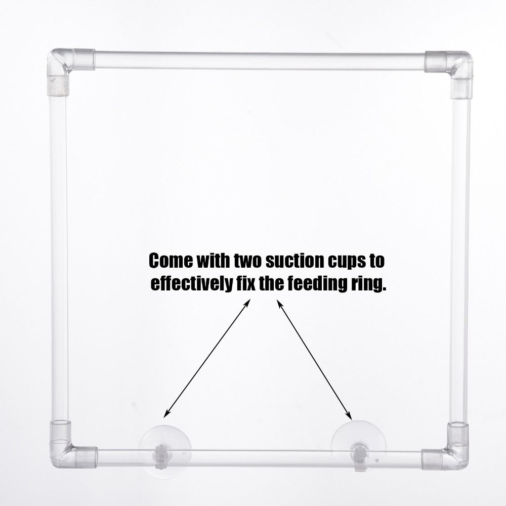 Clear Aquarium Floating Plant Corral Acrylic Aquarium Food Ring Garden Lawn Yard