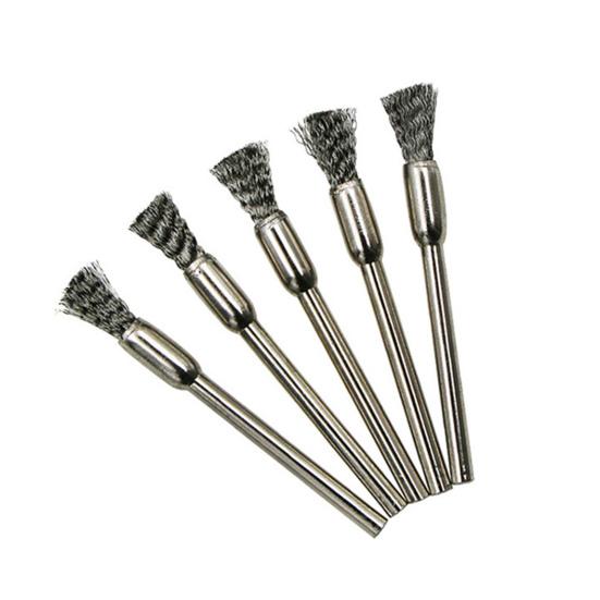 15Pcs Wire Wheel Brush Wear-Resistant High Hardness Pen/Flat/Bowl Shape Steel Wire Wheel Brush Home Use