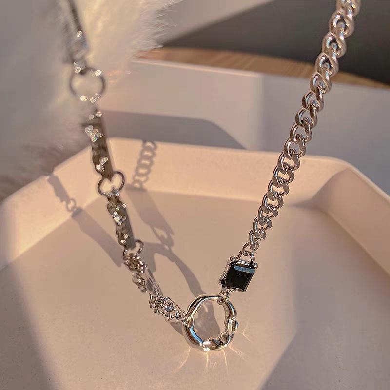 «Комплект из титановой стали и кольца с геометрическим узором для мужчин и женщин»