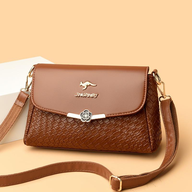 Сумка Jing женская новая плетеная сумка через плечо сумка-мессенджер женская сумка универсальная большая вместимость модная простая универсальная сумка-саквояж