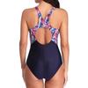 2025 New Printed One Piece Swimsuit For Women Sport Swimwear Female Cut Out Backless Bathing Suit Professional Swimming Suit XXL