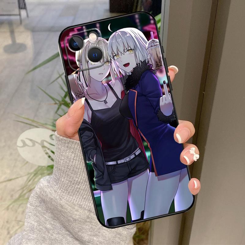 Чехол в японском стиле с аниме-девушкой для iPhone 16 Pro Max 15 14 12 11 13 17 Pro Max Plus 12 13 Mini 16e 17 Air Задняя крышка