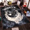 "Brave Bald Eagle Moon Starry Sky Pattern Carpet for Home Decor" Suitable for use as an anti-slip for living room bedroom sofas