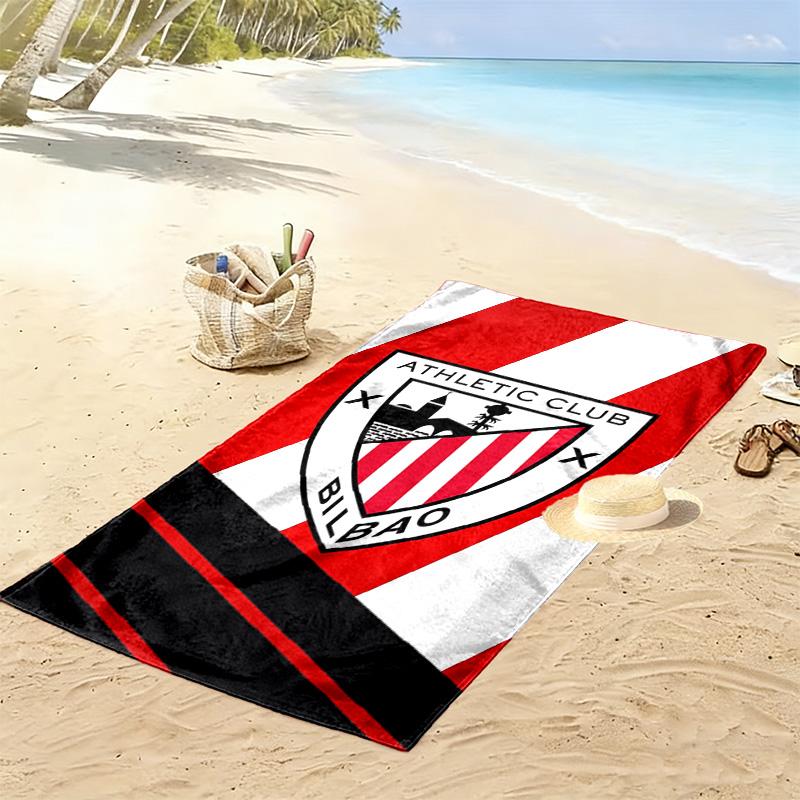 Athletic Bilbao Print Beach Towel, Large Soft Quick Dry Towel for Beach Camping Swimming