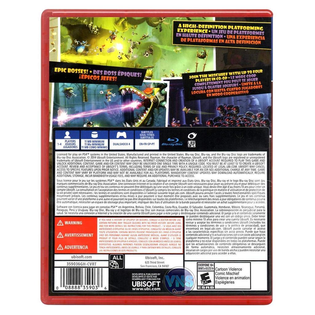 Rayman Legends North PS4 (Imported America) -