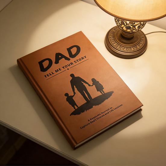 Дневник воспоминаний для отцов Папа, я хочу услышать твою историю Дневник с более чем 250 продуманными вопросами Подарок «Белый слон» на День отца, День рождения