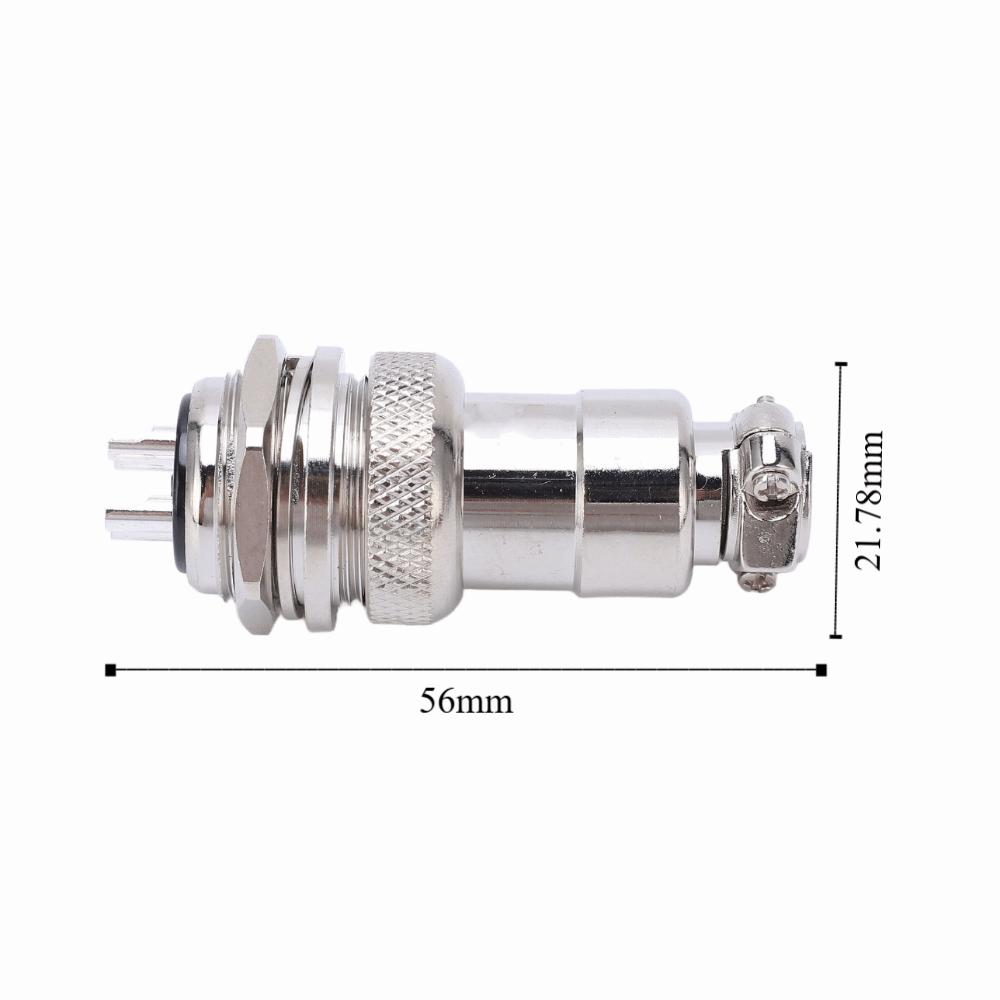 2 шт. 4-контактный авиационный разъем GX20, корпус из цинкового сплава, штекер, гнездо, круглый адаптер, аудио