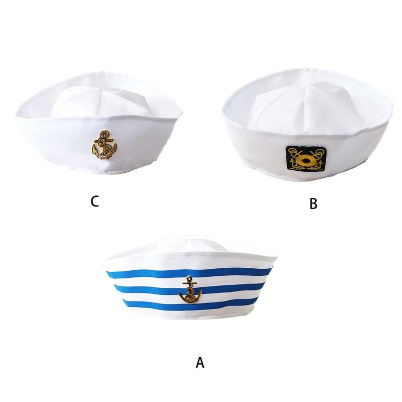 Модная белая captain sailor hat, fancy cosplay hat, морская captain cap, военная шляпа для путешествий, пляжа, танцев, бара, косплея