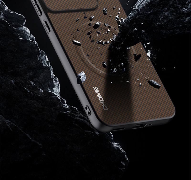 Защитный чехол для телефона Motorola Edge60 - Полное покрытие, Ударопрочный с усовершенствованной магнитной застежкой, Текстура с маркировкой.