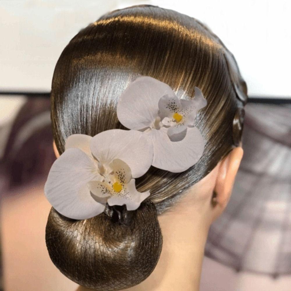 Flower Pattern Orchid Flower Hair Clip Large Size Headdress New Barrettes Ornament