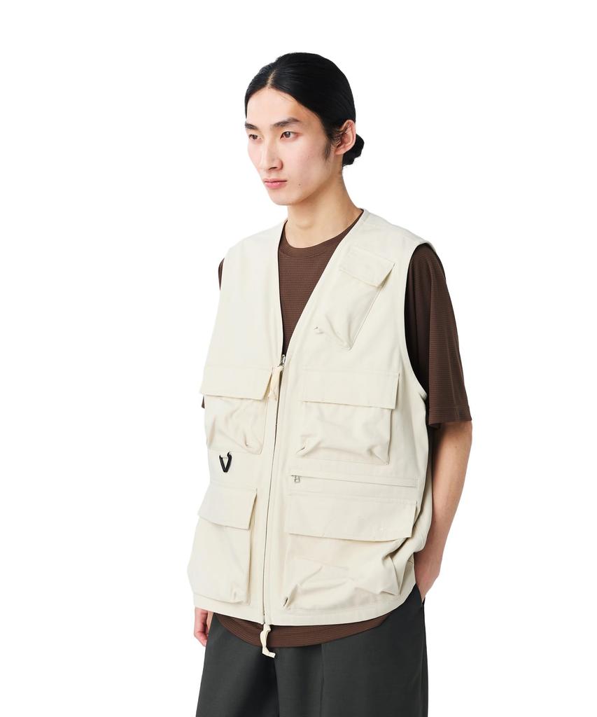 Snow Peak TAKIBI Herringbone Vest VT-26SU003, Men's/Women's, ECRU, M