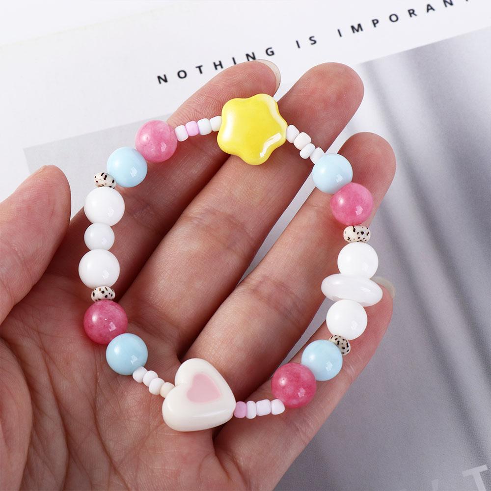 Korean Style Women Jewelry Accessories Liuli Star Charms Bracelet Jewelry Accessories Girls