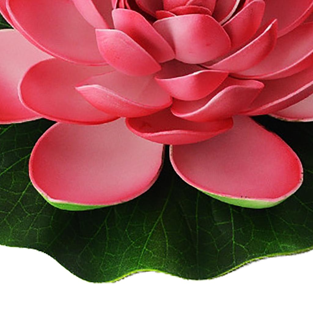 Искусственный Лутус Плавающие пенопластовые поддельные цветы лотоса, реалистичные декоративные растения для пруда, украшения