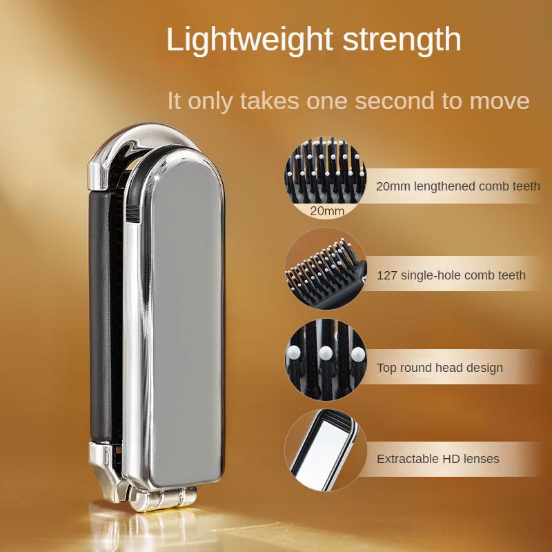Small Comb Portable Portable Folding Air Cushion Comb Airbag Comb Mini Massage Comb with Mirror