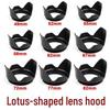 Petal-Shaped Lotus Lens Hood for SLR Cameras (49/52/55/58/72mm Screw-Mount)