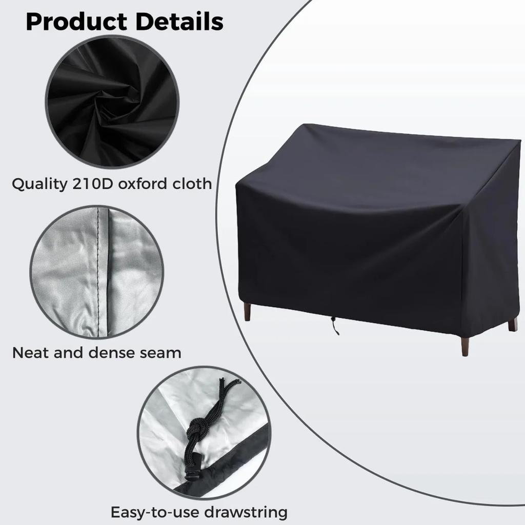 1PC The Courtyard Sofa Furniture Waterproof Cover Outdoor Garden Patio Rattan Sofa Dustproof Oxford Cloth Furniture Protectors