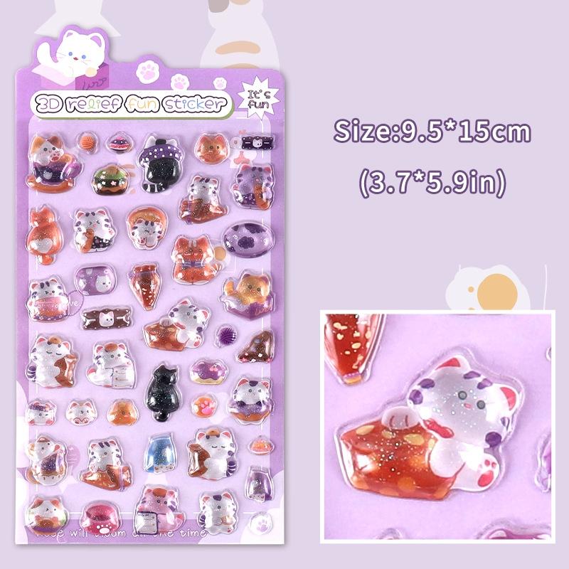 3D Милые Конфетные Капли Наклейки Kawaii 3D Рельефные Наклейки Чехол для Телефона Ноутбук Скрапбукинг Стикер-Шов Подарки на Вечеринку Детские Подарки