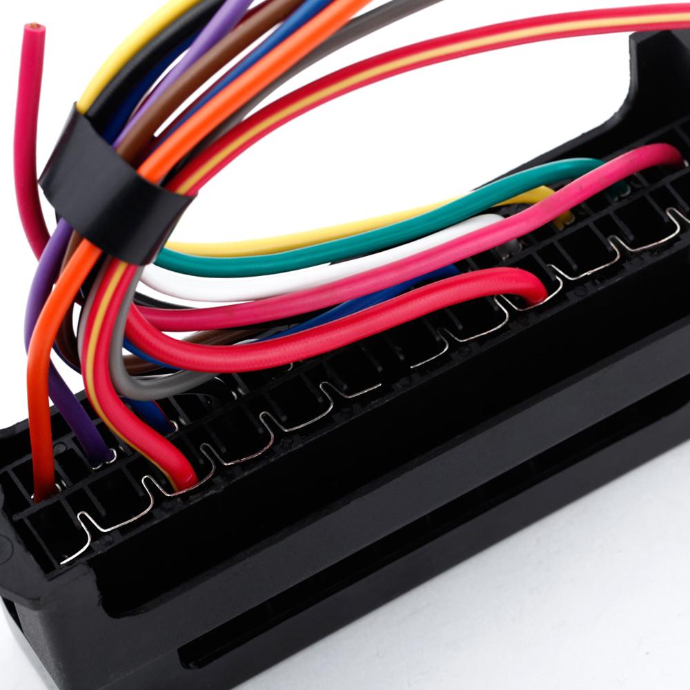 12-позиционная Блок-распределитель предохранителей для автомобильного прицепа DC32V, держатель с лезвиями ATC ATO, 2 входа 12 выходов, Провод