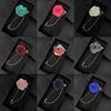 Men's Suit Rose Brooch: Korean Fabric Flower with Chain Pin Accessory