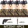 MOC Военная Серия WW1 Прусский Британский Солдат Фигурки Строительные Блоки Армия Пехотинец Воин Рюкзак Аксессуары Кирпичики Игрушки