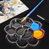 20 шт. Одноразовые поддоны для краски Прозрачная палитра для смешивания цветов Одноразовые принадлежности для рисования для художников Художественные студии Школы