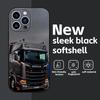 Чехол для телефона S-Scania TruxES для iPhone 16 16e 15 14 13 12 11 Plus Mini Pro Max Мягкий черный Ударопрочный чехол