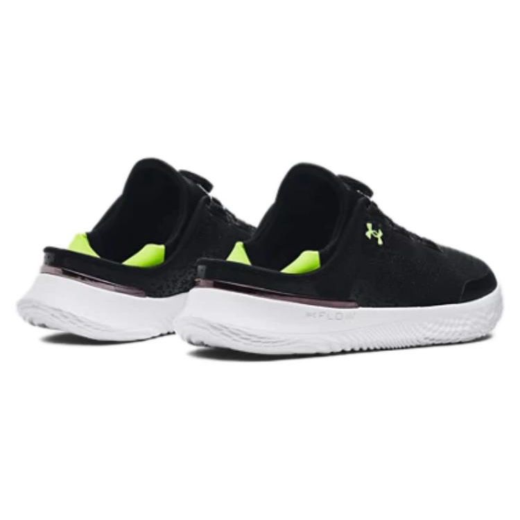 Under Armour Ua Flow Slipspeed Low Top Casual Running Shoes With Boa Dial Unisex Sneakers Black Green 3027057-002