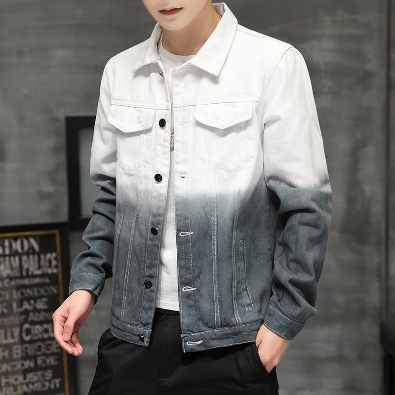 Весенняя повседневная джинсовая куртка, мужская модная брендовая универсальная куртка, мужские студенческие топы, модная мужская джинсовая куртка