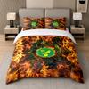 3Pcs Bedding SetNorwich City Football Soft Bed Sheet and Two Pillowcases Home Bedroom Decor